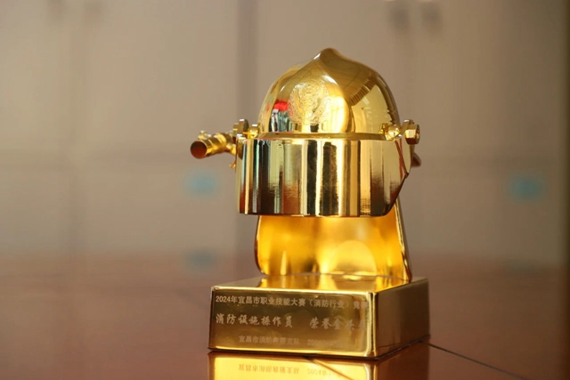 第一！股份公司鄢陽(yáng)獲頒宜昌市消防設(shè)施操作員“榮譽(yù)金頭盔”(圖2)